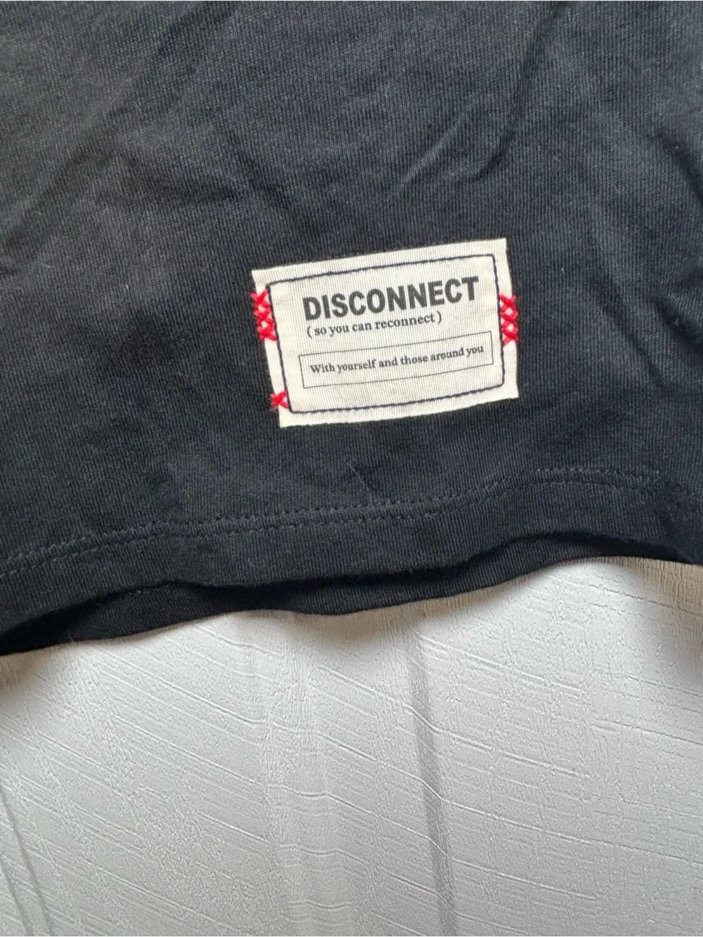 Cat & Jack Black 'OFFLINE' Graphic Tee